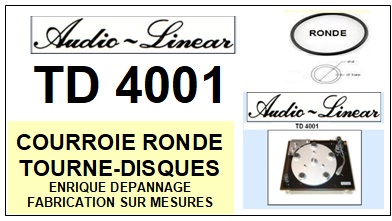 AUDIO LINEAR-TD4001-COURROIES-ET-KITS-COURROIES-COMPATIBLES