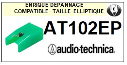 AUDIO TECHNICA-AT102EP-POINTES-DE-LECTURE-DIAMANTS-SAPHIRS-COMPATIBLES