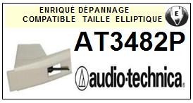 AUDIO TECHNICA-AT3482P-POINTES-DE-LECTURE-DIAMANTS-SAPHIRS-COMPATIBLES