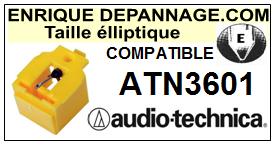 AUDIO TECHNICA ATN3601  Pointe de lecture compatible diamant Elliptique