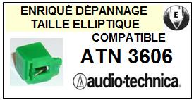 AUDIO TECHNICA-ATN3606-POINTES-DE-LECTURE-DIAMANTS-SAPHIRS-COMPATIBLES