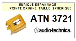 AUDIO TECHNICA ATN3721  <br>Pointe sphrique d'origine (<B>original stylus</b>)<small> 2017-02</small>