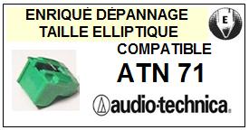 AUDIO TECHNICA-ATN71-POINTES-DE-LECTURE-DIAMANTS-SAPHIRS-COMPATIBLES