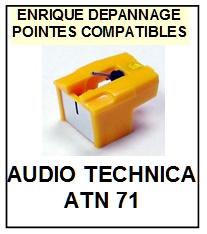 AUDIO TECHNICA-ATN71-POINTES-DE-LECTURE-DIAMANTS-SAPHIRS-COMPATIBLES