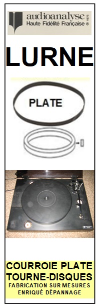 AUDIOANALYSE LURNE <br>Courroie pour Tourne-disques (flat belt)<small> 2015-10</small>