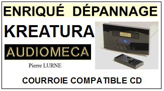 AUDIOMECA KREATURA Pierre Lurn Courroie Platine Cd <br>