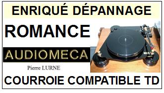 AUDIOMECA ROMANCE pierre Lurn <br>Courroie d\'entrainement pour tourne-disques (round belt)<small> 2015-11</small>