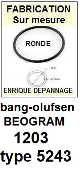 BANG OLUFSEN<br> 
BEOGRAM 1203 TYPE 5243  Courroie (round belt) Tourne-disques <BR>   