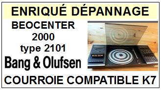 BANG OLUFSEN-BEOCENTER 2000 TYPE 2101-COURROIES-ET-KITS-COURROIES-COMPATIBLES