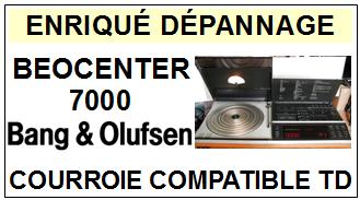 BANG OLUFSEN BEOCENTER 7000 <br> Courroie plate d\'entrainement tourne-disques (<b>flat belt</b>)<small> 2016-02</small>