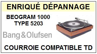 BANG OLUFSEN-BEOGRAM 1000 TYPE 5203-COURROIES-ET-KITS-COURROIES-COMPATIBLES