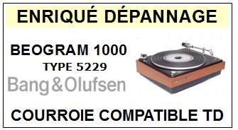 BANG OLUFSEN-BEOGRAM 1000 TYPE 5229-COURROIES-ET-KITS-COURROIES-COMPATIBLES