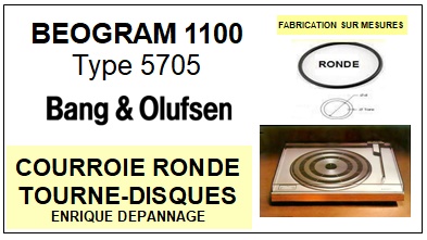 BANG OLUFSEN-BEOGRAM 1100 TYPE 5705-COURROIES-COMPATIBLES