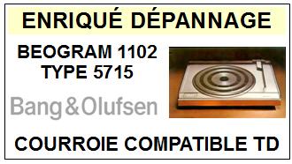 BANG OLUFSEN-BEOGRAM 1102 TYPE 5715-COURROIES-COMPATIBLES