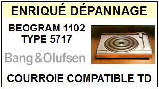 BANG OLUFSEN-BEOGRAM 1102 TYPE 5717-COURROIES-ET-KITS-COURROIES-COMPATIBLES