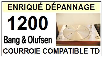 BANG OLUFSEN-BEOGRAM 1200-COURROIES-COMPATIBLES