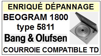 BANG OLUFSEN-BEOGRAM 1800 TYPE 5811-COURROIES-ET-KITS-COURROIES-COMPATIBLES