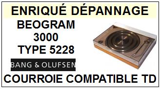 BANG OLUFSEN-BEOGRAM 3000 TYPE 5528-COURROIES-COMPATIBLES