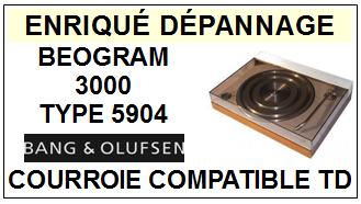 BANG OLUFSEN-BEOGRAM 3000 TYPE 5904-COURROIES-ET-KITS-COURROIES-COMPATIBLES