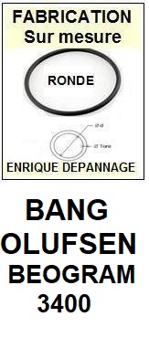 BANG OLUFSEN-BEOGRAM 3400-COURROIES-ET-KITS-COURROIES-COMPATIBLES