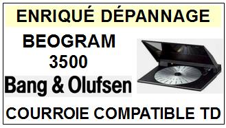 BANG OLUFSEN<br> BEOGRAM 3500 courroie (round belt) pour tourne-disques <BR><small>a 2015-02</small>