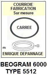 BANG OLUFSEN-BEOGRAM 6000 TYPE 5512-COURROIES-ET-KITS-COURROIES-COMPATIBLES