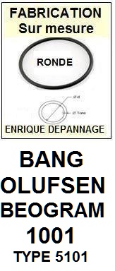 BANG OLUFSEN-BEOGRAM 1001 TYPE 5101 TT-860B-COURROIES-COMPATIBLES