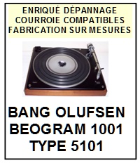 BANG OLUFSEN-BEOGRAM 1001 TYPE 5101 TT-860B-COURROIES-COMPATIBLES