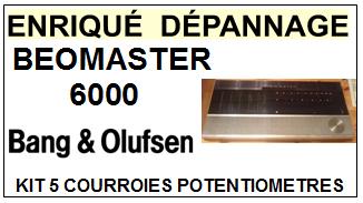 BANG OLUFSEN-BEOMASTER 6000 TYPE 2702-COURROIES-COMPATIBLES