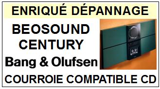 BANG OLUFSEN BEOSOUND CENTURY (ouverture trappe) <br>Courroie pour lecteur CD (<b>Cd player ROUND belt</b>)<small> 2017 AVRIL</small>