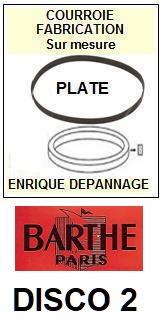 BARTHE-DISCO 2-COURROIES-COMPATIBLES