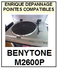 BENYTONE M2600P  <br>Pointe sphrique pour tourne-disques (<B>sphrical stylus</b>)<SMALL> 2017-01</SMALL>