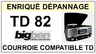 BIGBEN INTERACTIVE-TD82-COURROIES-COMPATIBLES