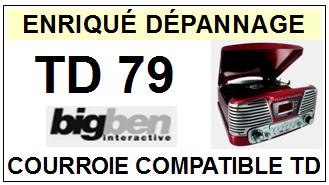 BIGBEN-TD79 INTERACTIVE-COURROIES-ET-KITS-COURROIES-COMPATIBLES