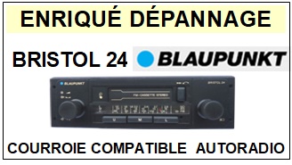 BLAUPUNKT BRISTOL 24  <br> Courroie Plate (<B>flat belt</b>) pour AutoRadio <BR><SMALL> 2017 NOVEMBRE</SMALL>