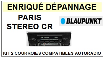 BLAUPUNKT PARIS STEREO CR  <br>kit 2 Courroies pour AUTORADIO (<b>set belts</b>)<small> 2016-02 </small>