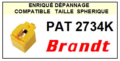 BRANDT-PAT 2734K-POINTES-DE-LECTURE-DIAMANTS-SAPHIRS-COMPATIBLES