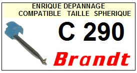BRANDT Platine C290 C-290 Pointe diamant sphrique <small>13-08</small>