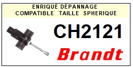 BRANDT CH2121  <br>Pointe sphrique pour tourne-disques (<B>sphrical stylus</b>)<SMALL> 2018 MARS</SMALL>