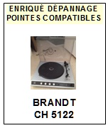 BRANDT CH5122  <br>Pointe sphrique pour tourne-disques (<B>sphrical stylus</b>)
