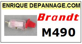 BRANDT<br> M490  Cellule MONO diamant sphrique pour tourne-disques <br><SMALL>s-cel 2015-04</small>