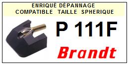 BRANDT<br> P111F Pointe (stylus) sphrique pour tourne-disques <BR><small>sce 2015-08</small>