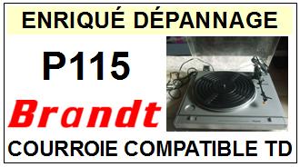 BRANDT-P115-COURROIES-COMPATIBLES