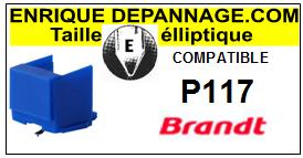 BRANDT Platine P117 P-117 Pointe diamant elliptique <BR><small>sce 2014-01</small>