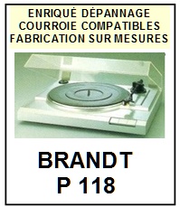 BRANDT-P118-COURROIES-COMPATIBLES