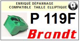 BRANDT <br>Platine P119F  Pointe diamant elliptique <BR><small>sce 2014-10</small>