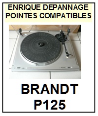 BRANDT P125  <bR>Pointe elliptique pour tourne-disques (<b>elliptical stylus</b>)<SMALL> 2017-01</small>