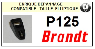 BRANDT P125  <bR>Pointe elliptique pour tourne-disques (<b>elliptical stylus</b>)<SMALL> 2017-01</small>