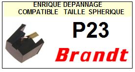 BRANDT<br> P23  Pointe sphrique pour tourne-disques <BR><small> 2014-11</small>