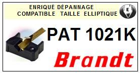 BRANDT<br> PAT1021K  Pointe elliptique pour tourne-disques <BR><small>se 2015-01</small>